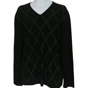 Banana Republic Black Merino Wool Sweater